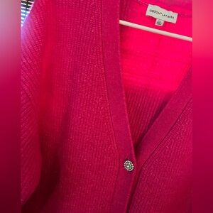 Gibson Latimer Vibrant Pink Cardigan
